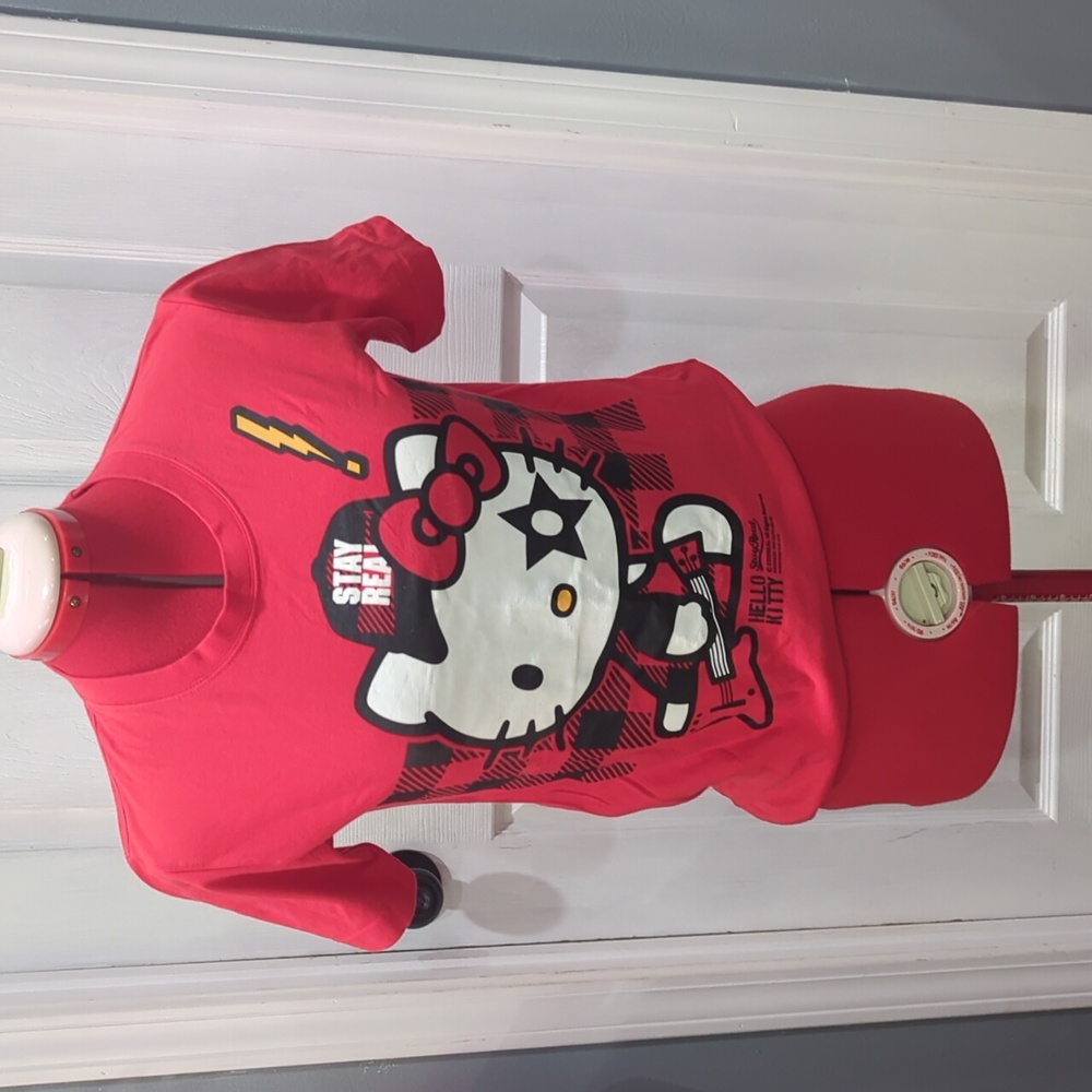 Sanrio Hello Kitty x StayReal collab red t-shirt size small